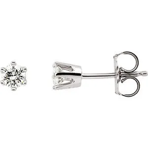 1-3 CTW Diamond Friction Post Stud Earrings