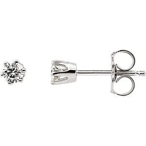 1-3 CTW Diamond Friction Post Stud Earrings