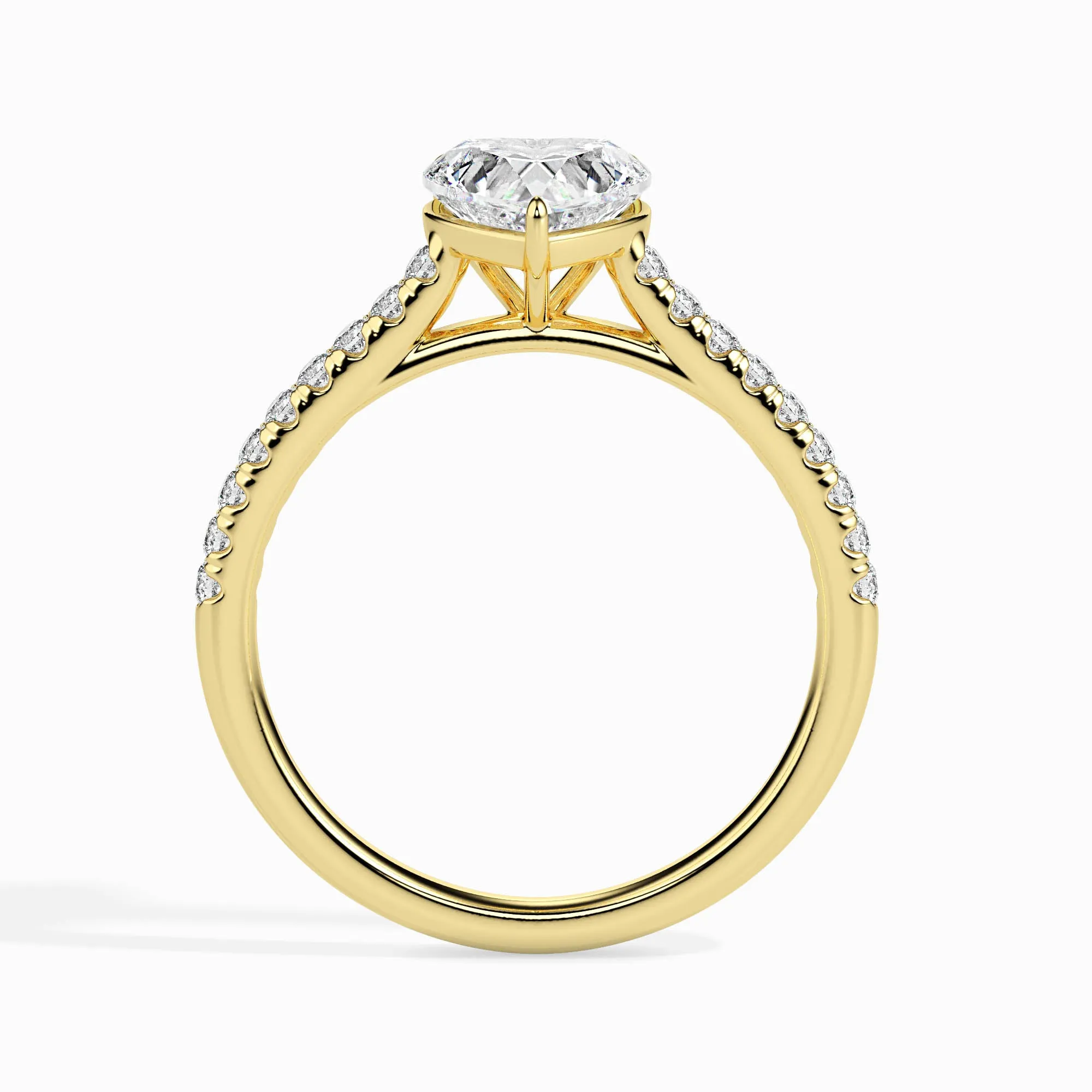 1 CT Romantic Ray of Heart Diamond Ring