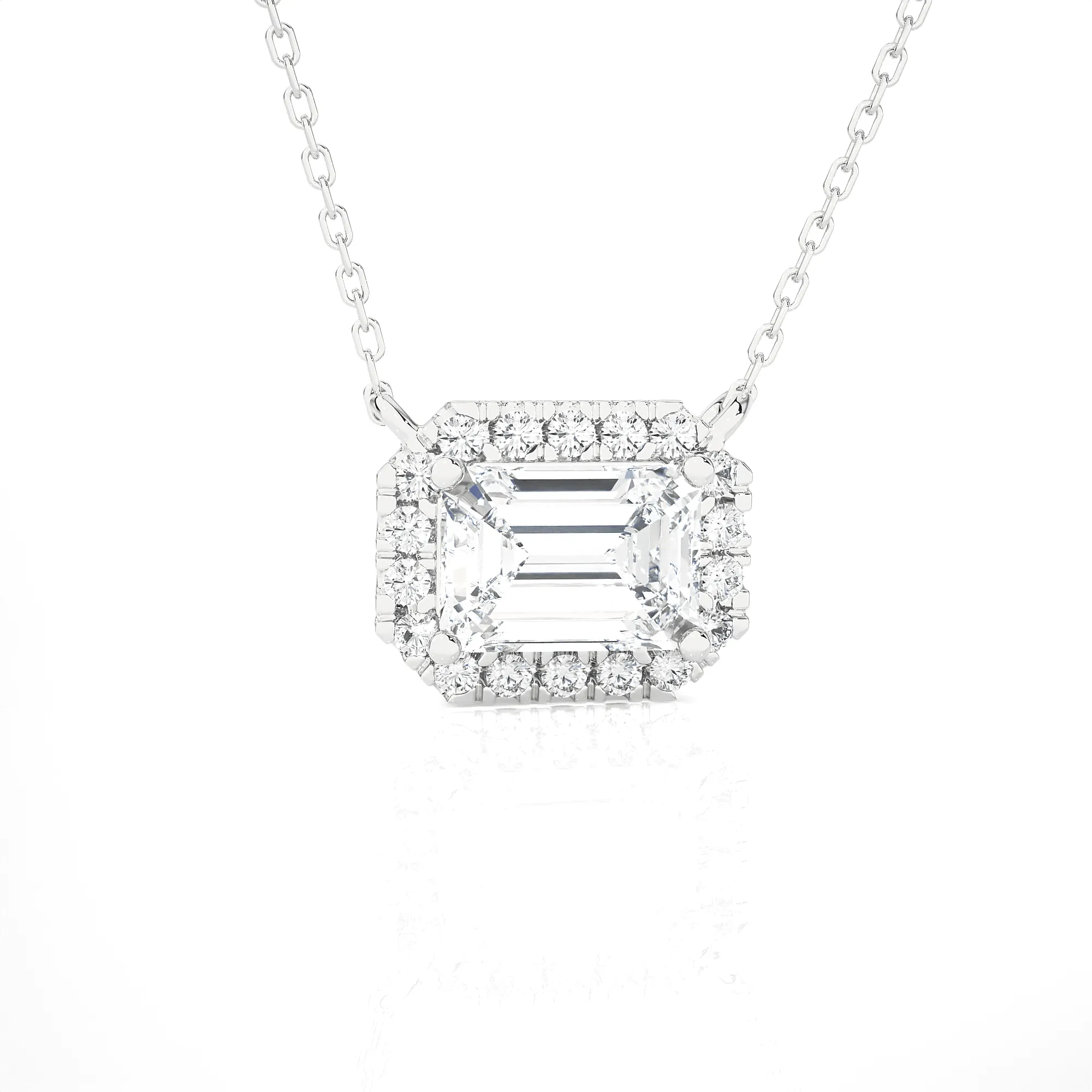 1  ctw Round Lab Grown Diamond Solitaire Pendant