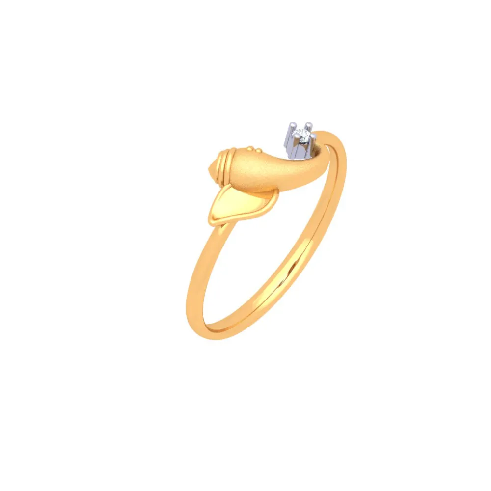 14k Ganesha Gold Ring Design From Amazea Collection