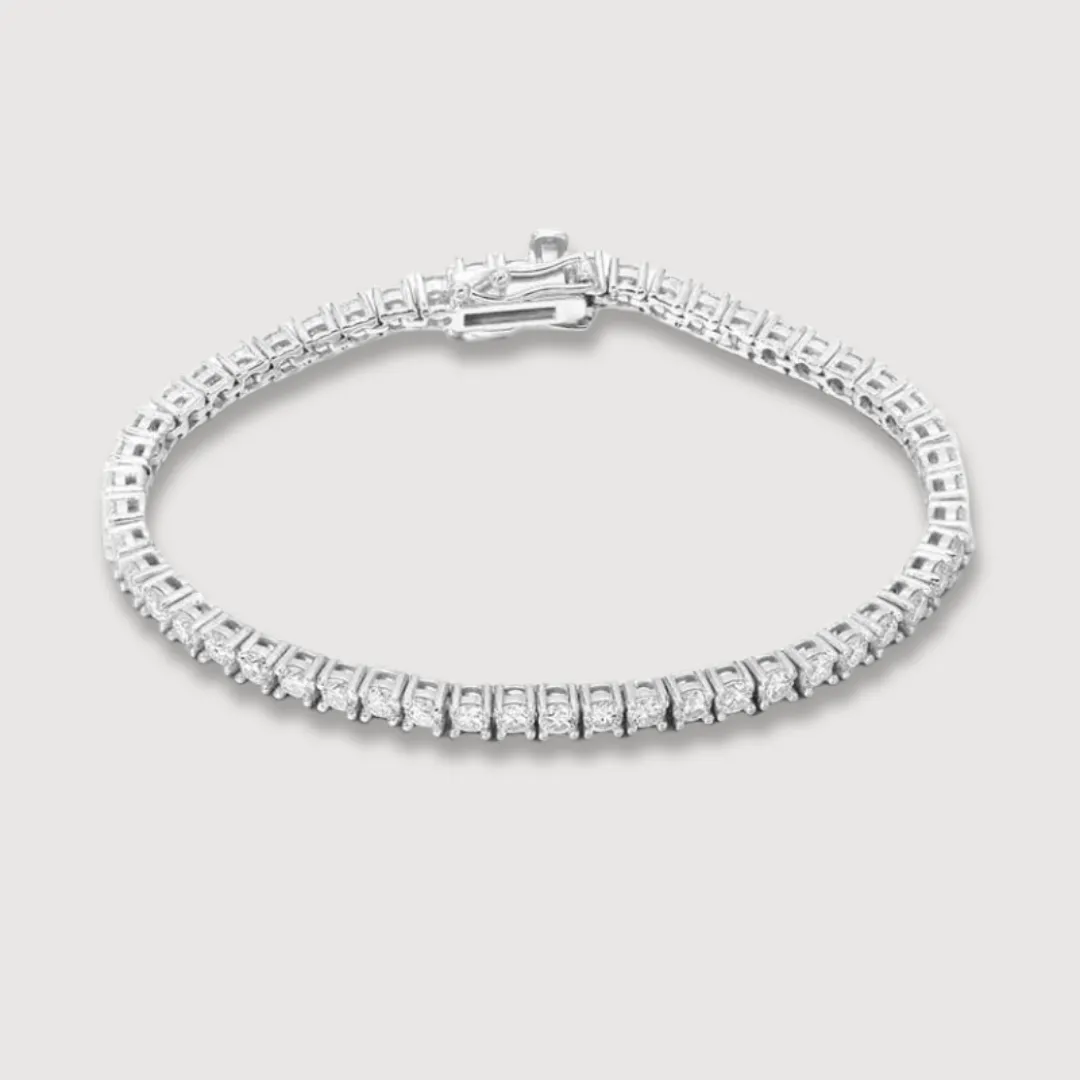 14k Gold Tennis Bracelet with Lab Grown Diamonds