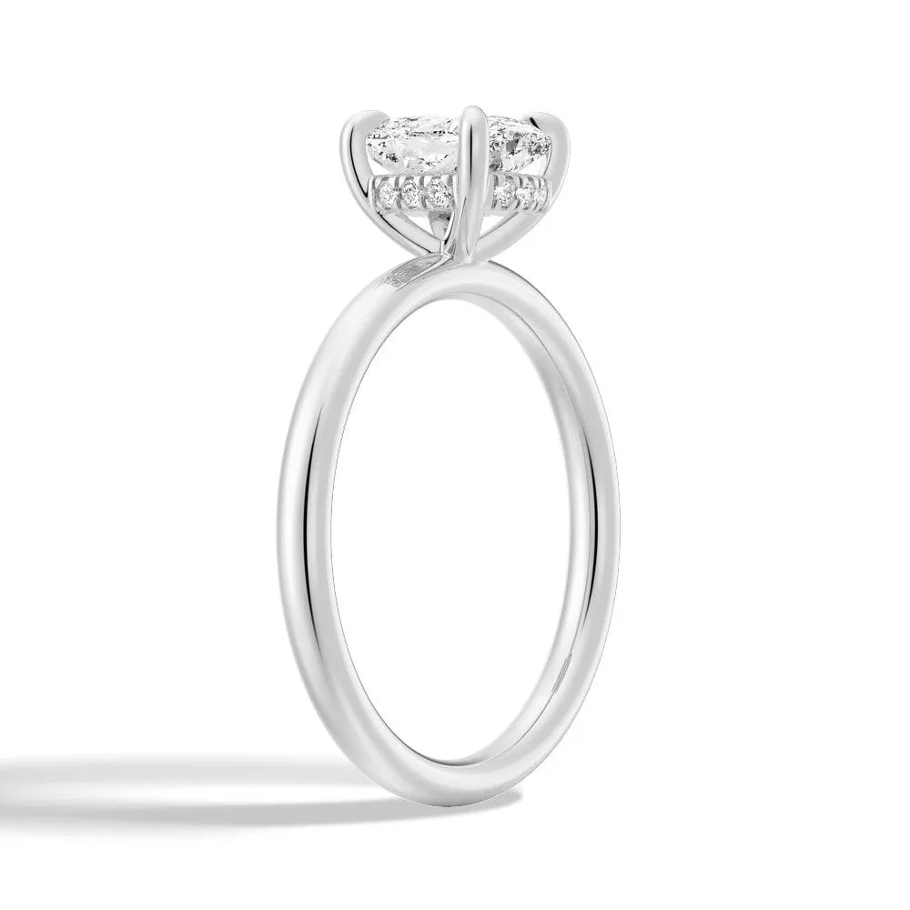 1.5 CT. Elegant Cushion-Cut Solitaire Engagement Ring