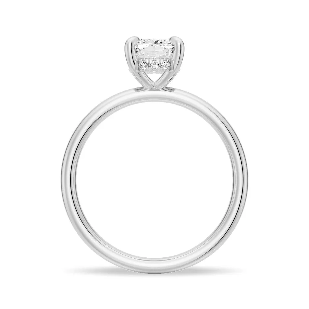 1.5 CT. Elegant Cushion-Cut Solitaire Engagement Ring