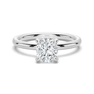 1.5 CT. Elegant Cushion-Cut Solitaire Engagement Ring