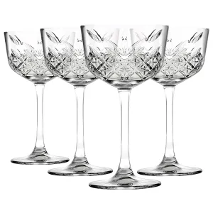 160ml Timeless Nick & Nora Glasses - Pack of Four - By Pasabahce