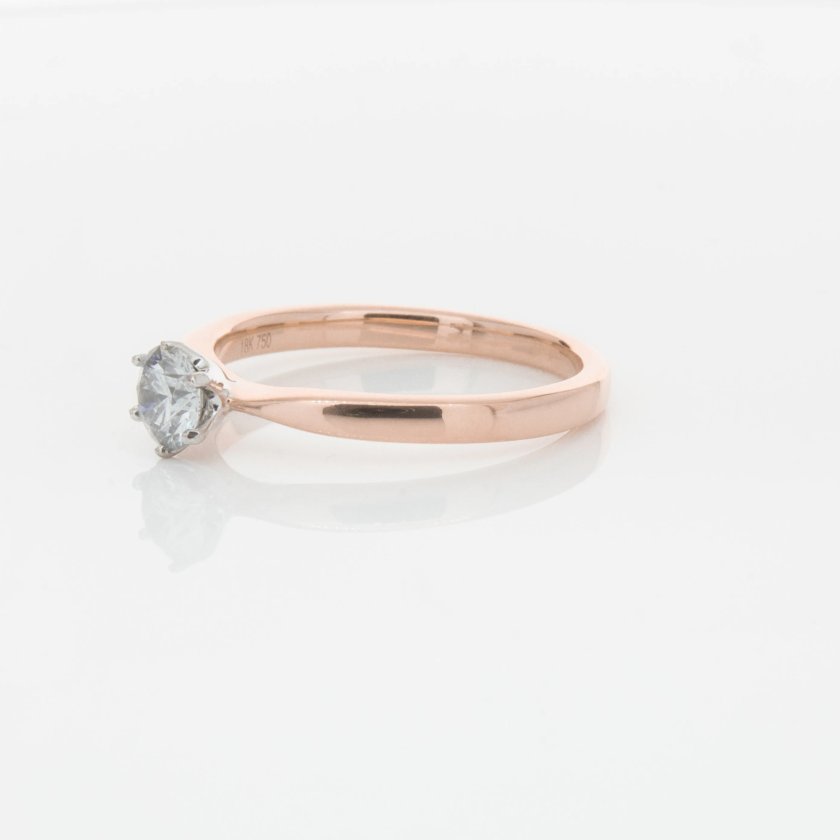 18ct Rose Gold .50ct Diamond Nova Ring