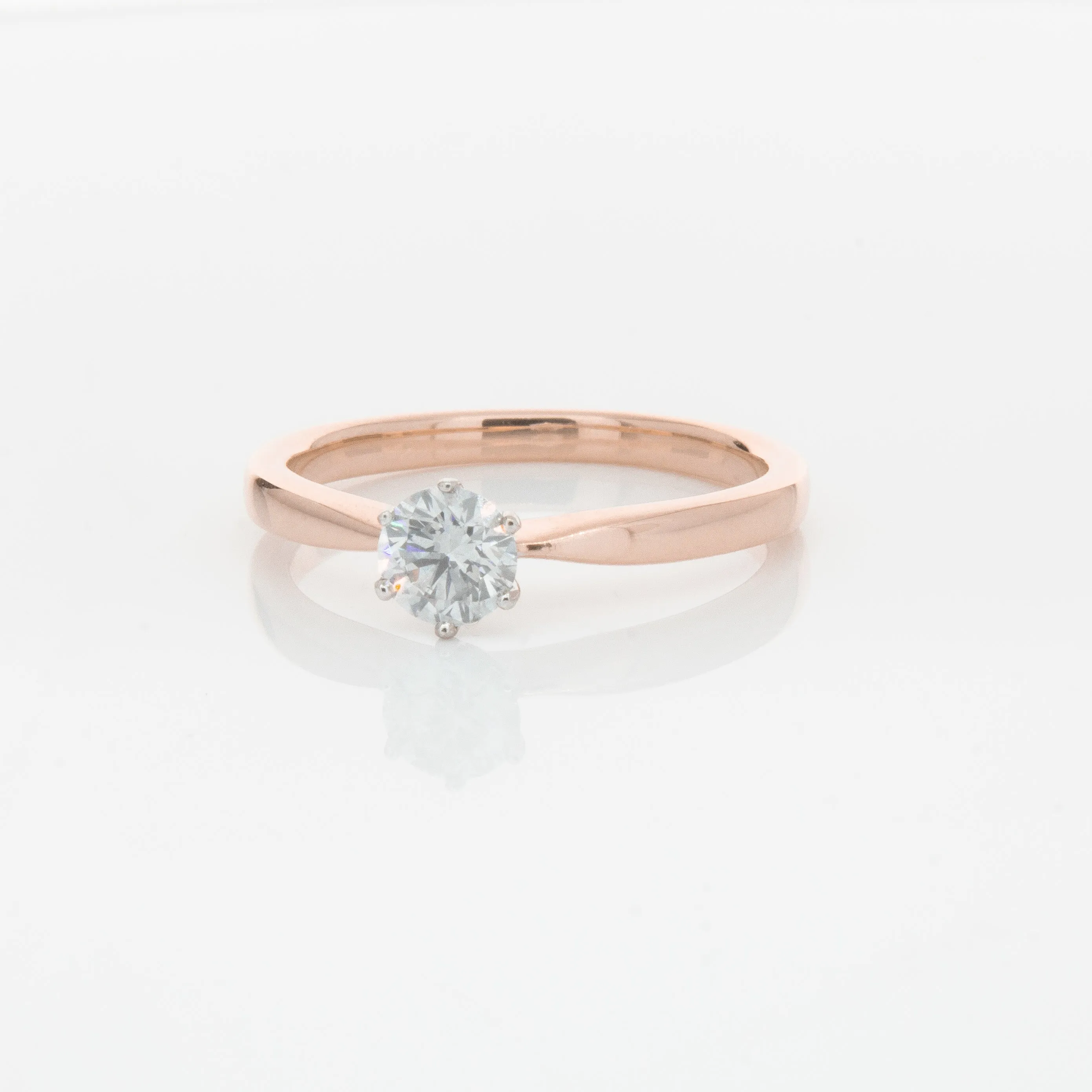 18ct Rose Gold .50ct Diamond Nova Ring