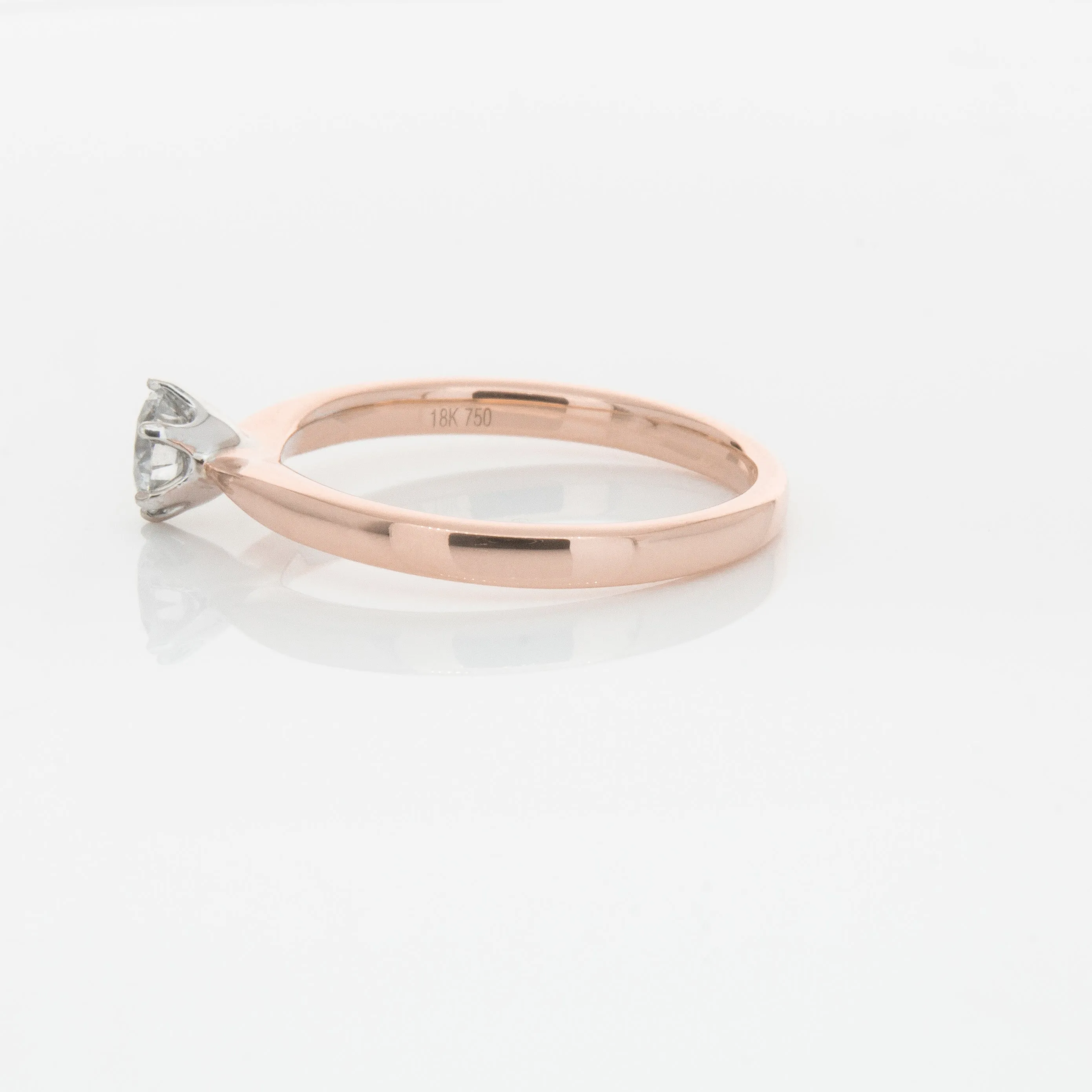 18ct Rose Gold .50ct Diamond Nova Ring