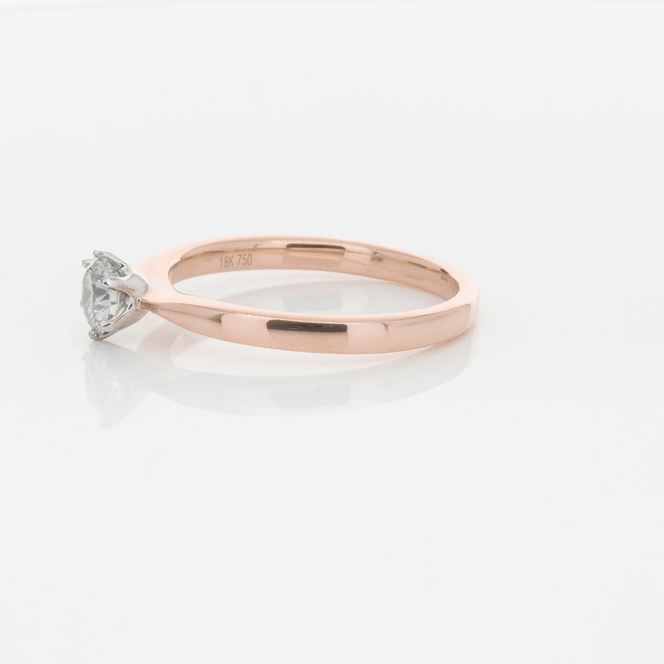 18ct Rose Gold .50ct Diamond Nova Ring