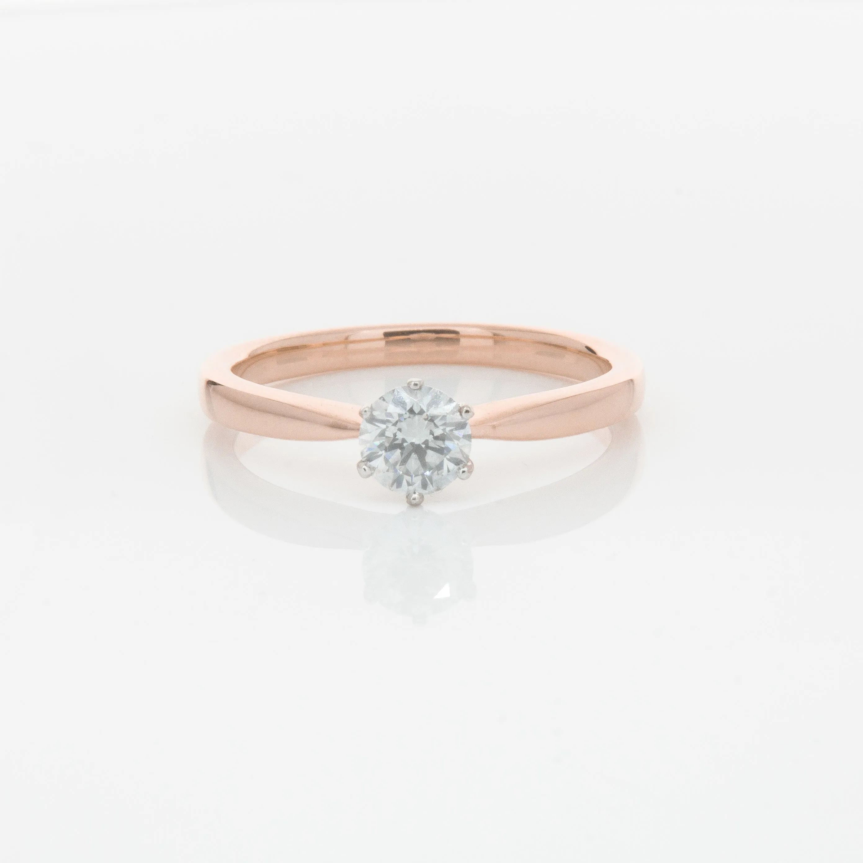 18ct Rose Gold .50ct Diamond Nova Ring