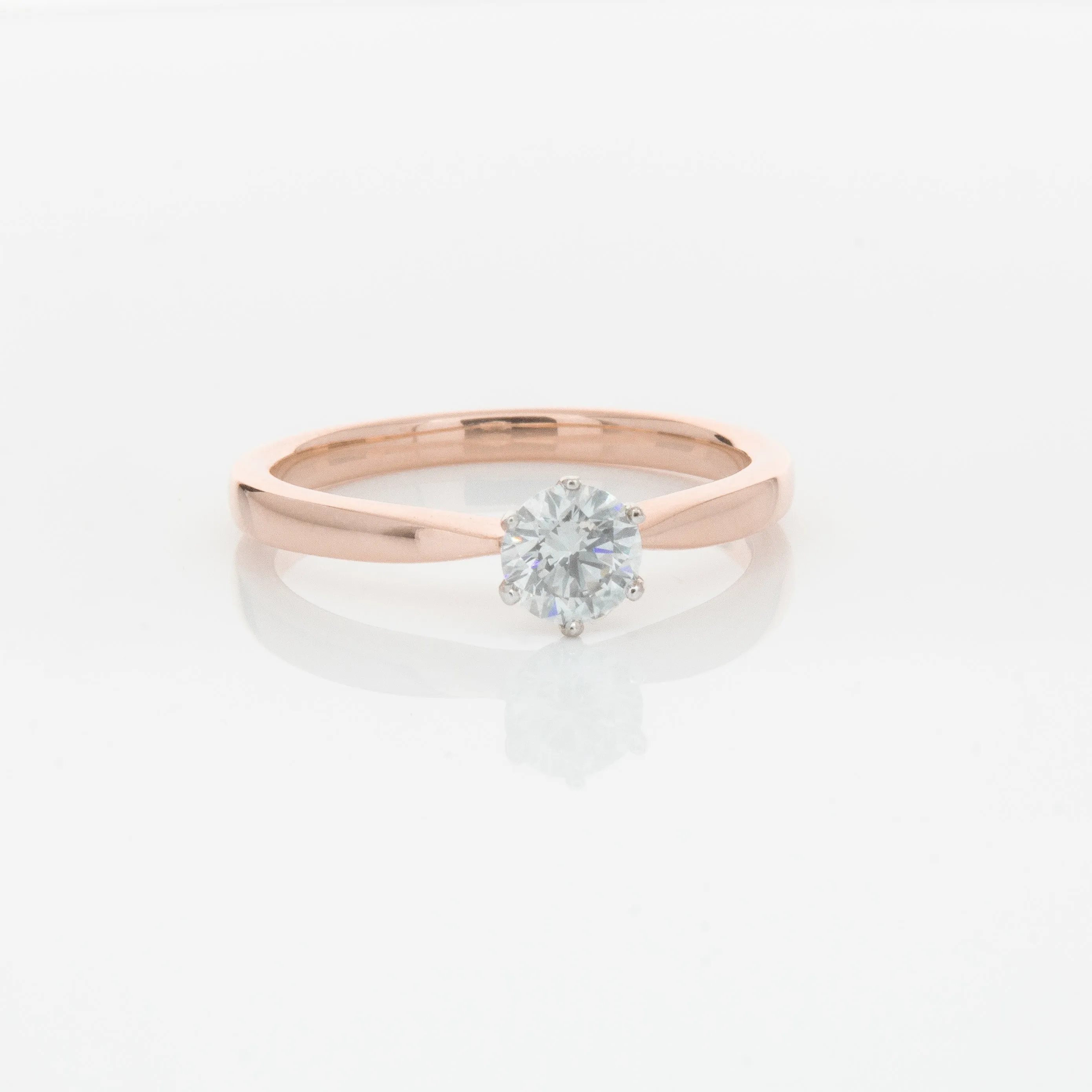 18ct Rose Gold .50ct Diamond Nova Ring