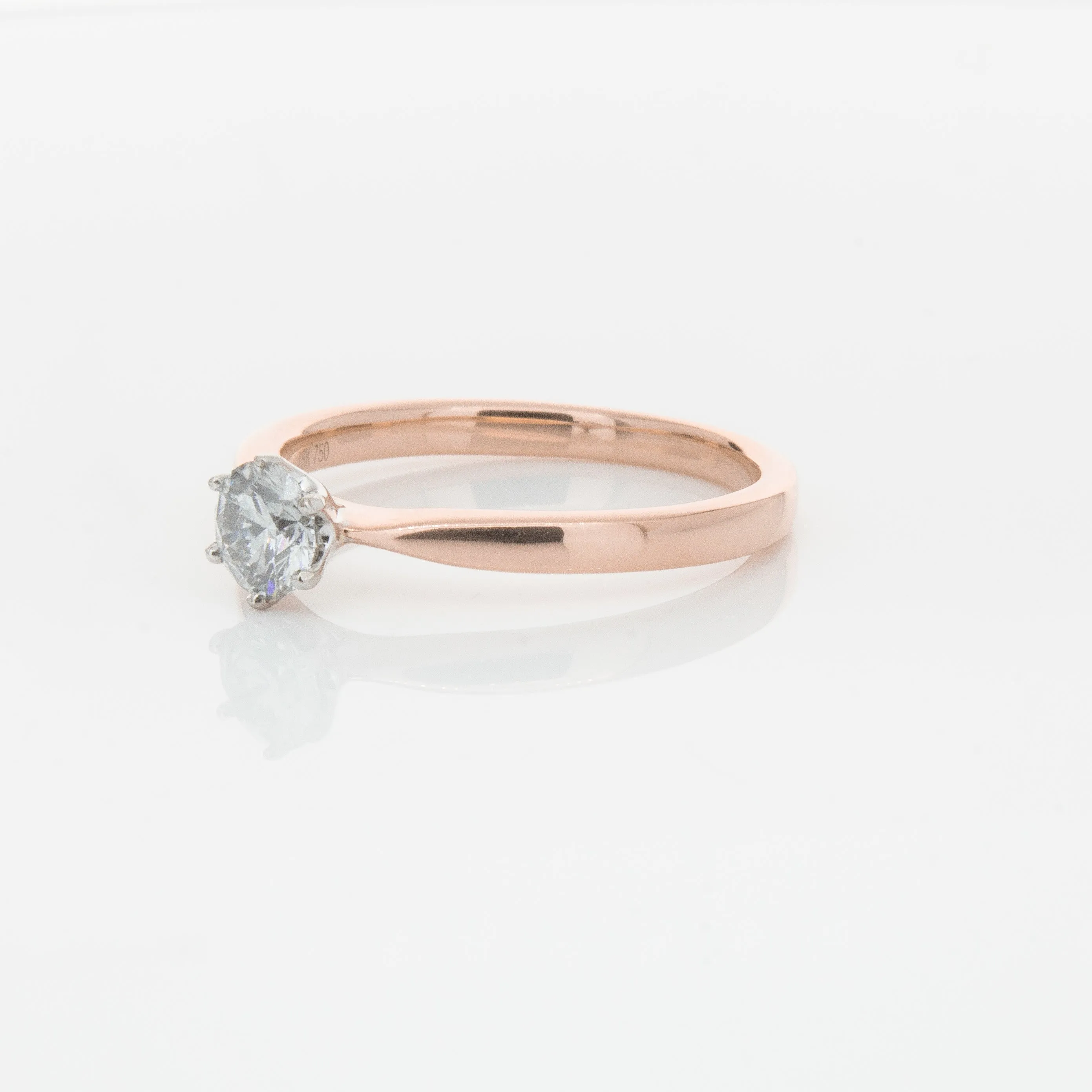 18ct Rose Gold .50ct Diamond Nova Ring