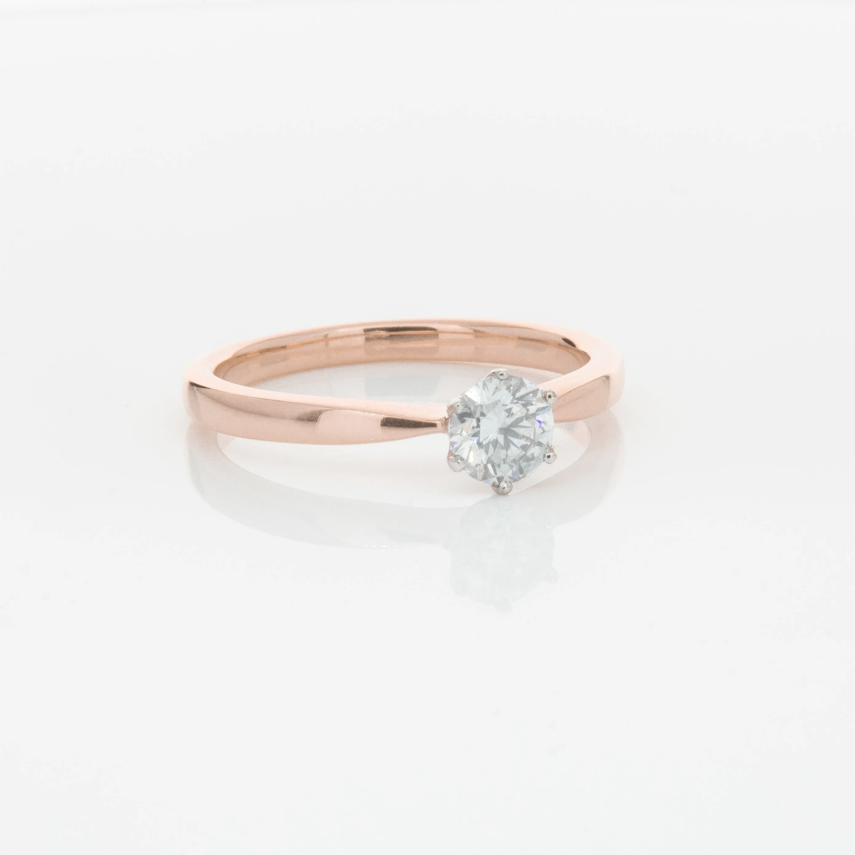 18ct Rose Gold .50ct Diamond Nova Ring