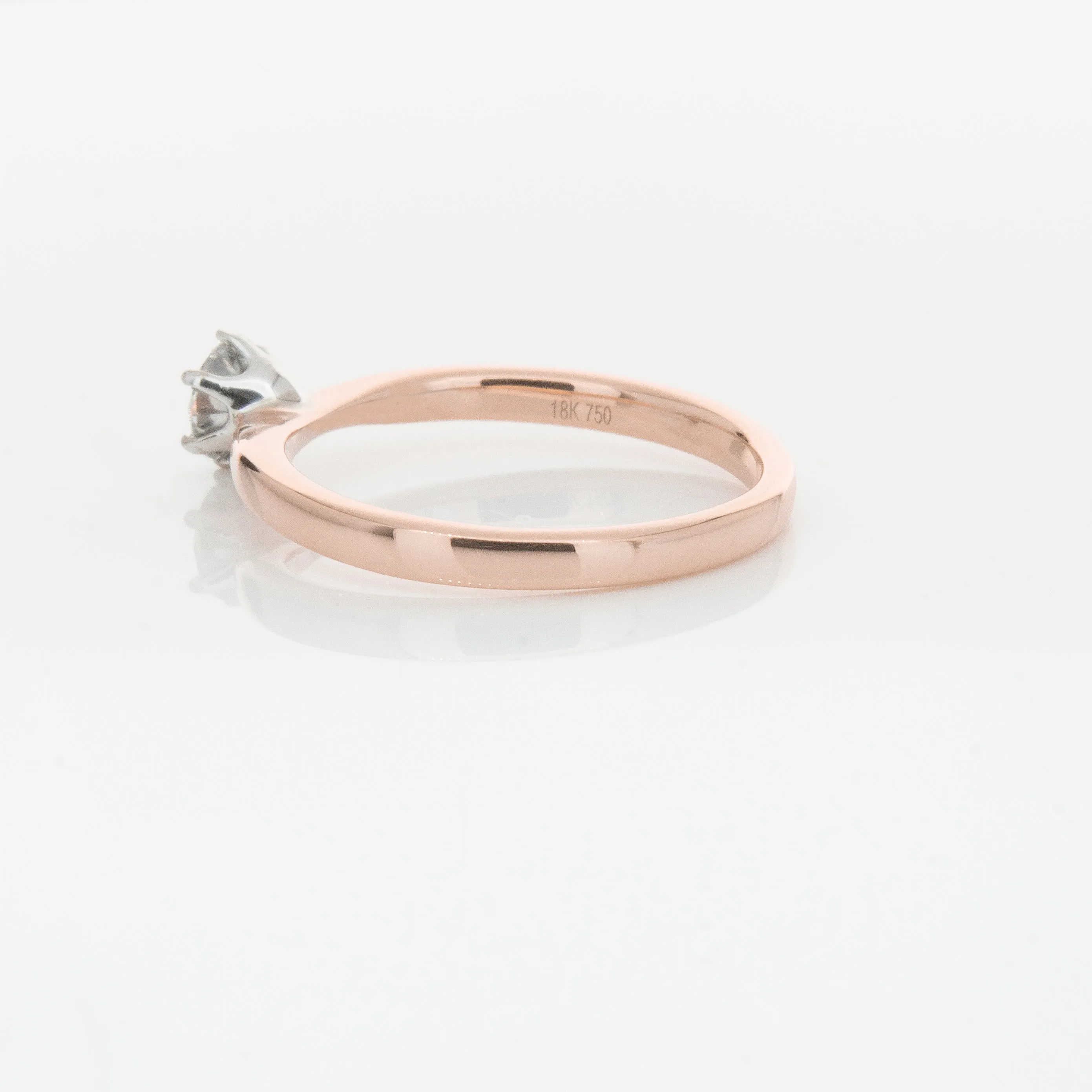 18ct Rose Gold .50ct Diamond Nova Ring