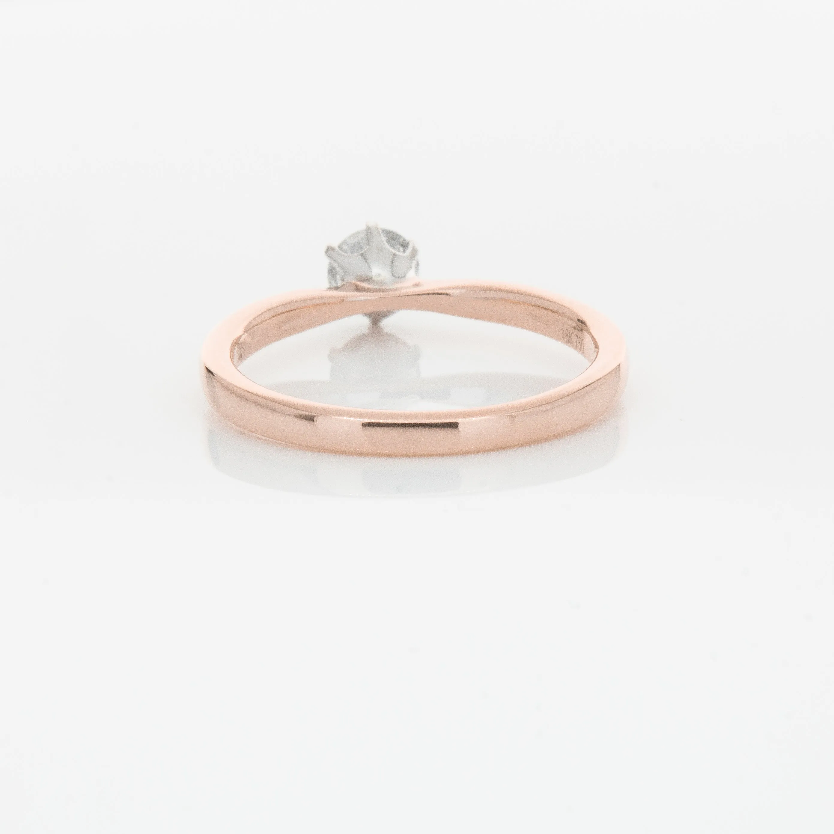 18ct Rose Gold .50ct Diamond Nova Ring