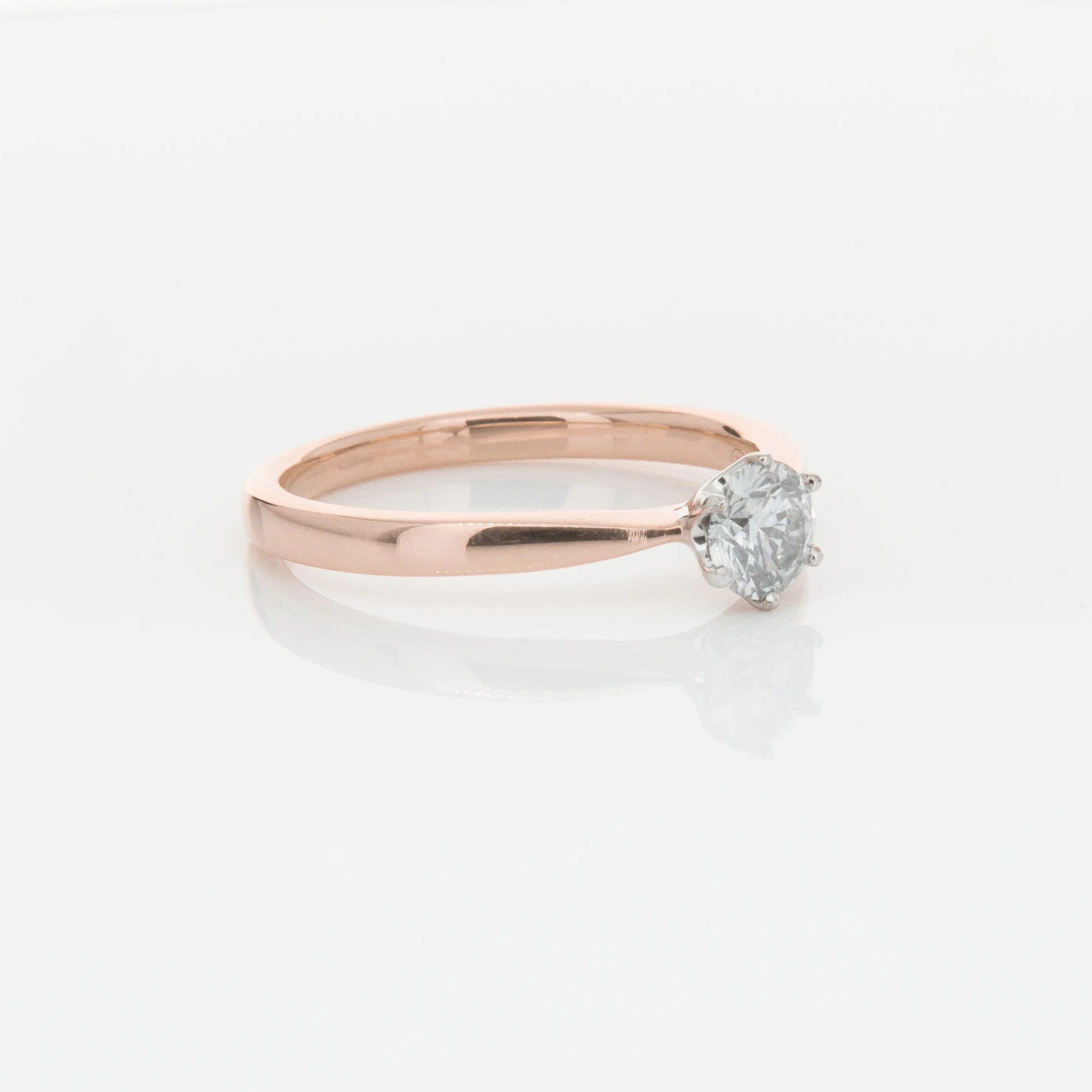 18ct Rose Gold .50ct Diamond Nova Ring