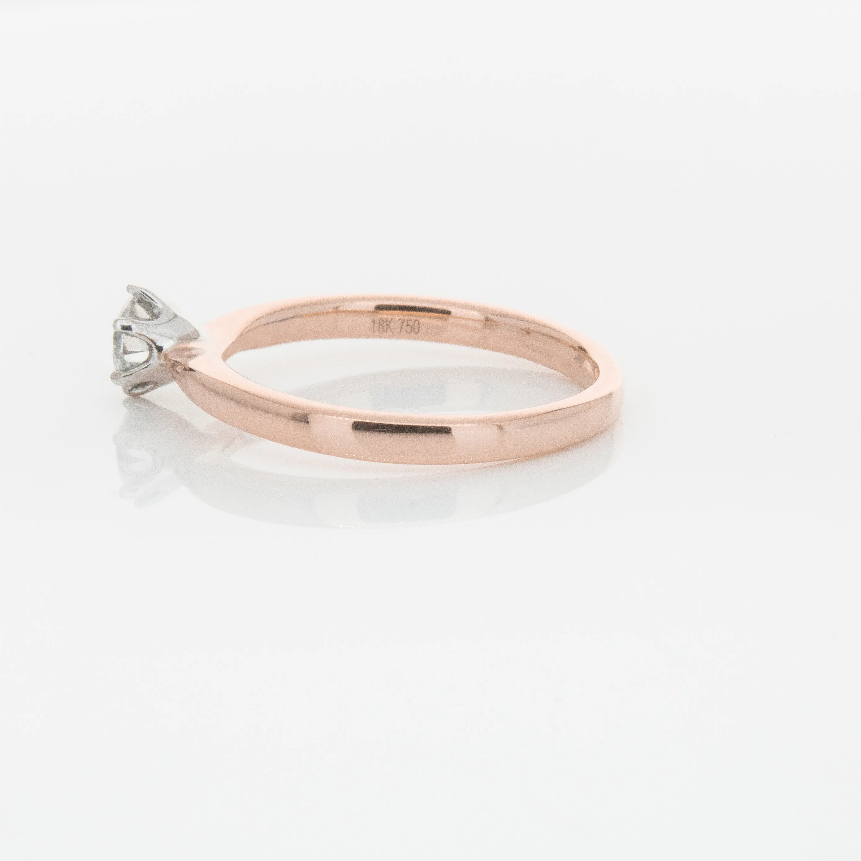 18ct Rose Gold .50ct Diamond Nova Ring