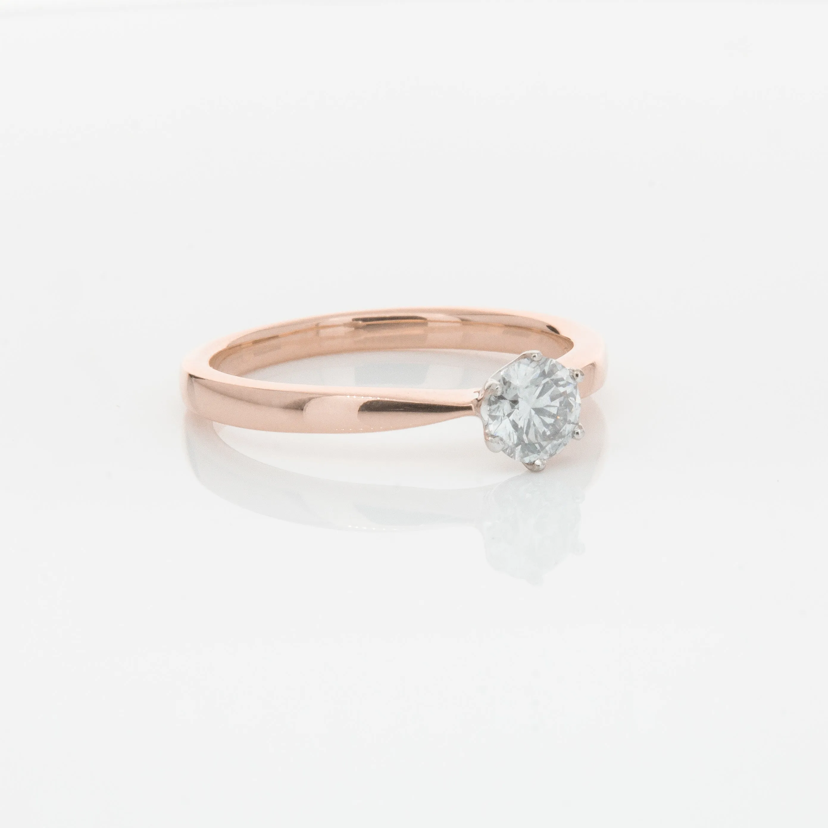 18ct Rose Gold .50ct Diamond Nova Ring