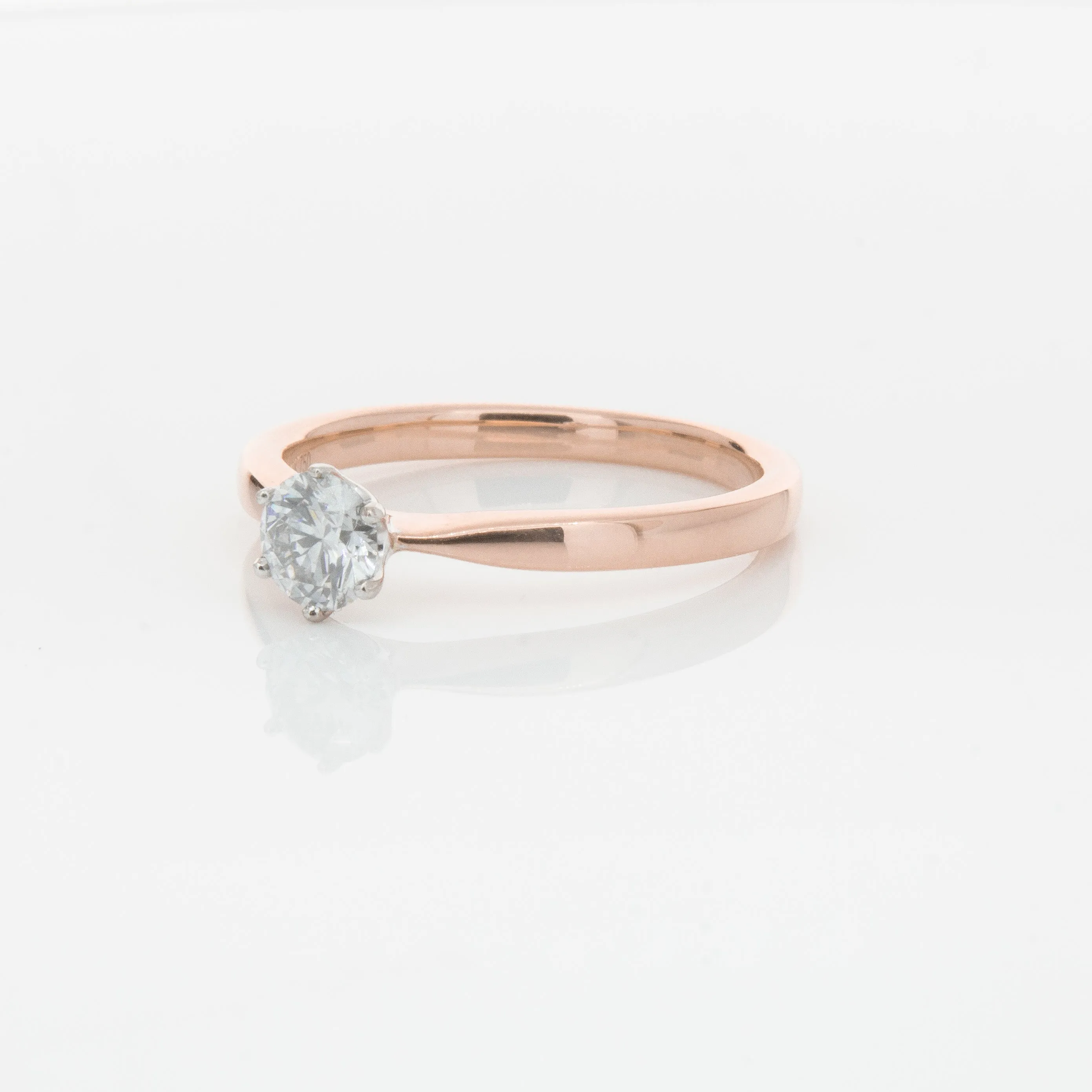 18ct Rose Gold .50ct Diamond Nova Ring