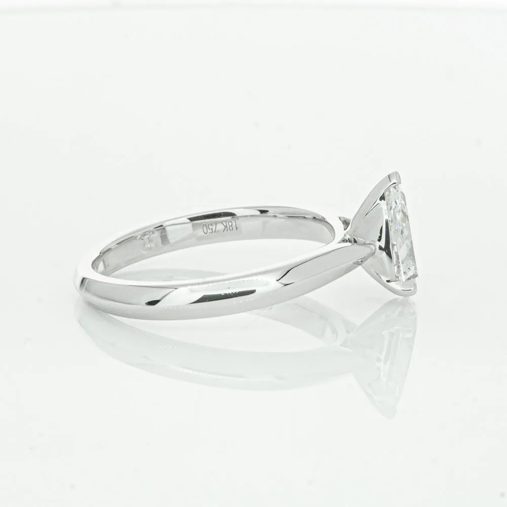 18ct White Gold 1.00ct Pear Cut Diamond Venetian Ring