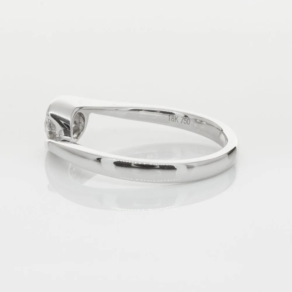 18ct White Gold .51ct Diamond Embrace Ring