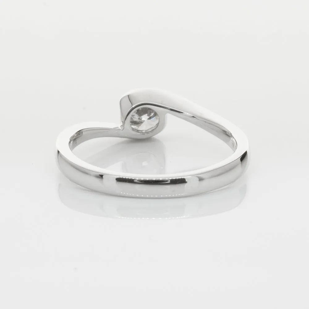 18ct White Gold .51ct Diamond Embrace Ring