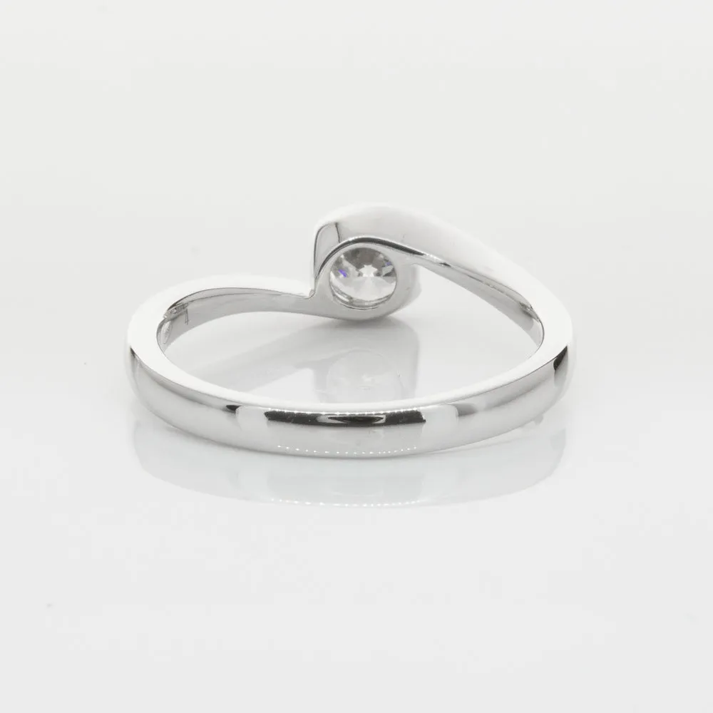 18ct White Gold .51ct Diamond Embrace Ring