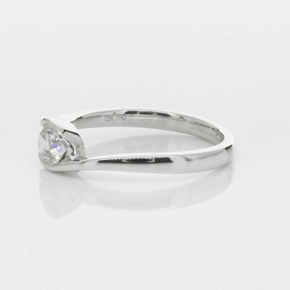 18ct White Gold .51ct Diamond Embrace Ring