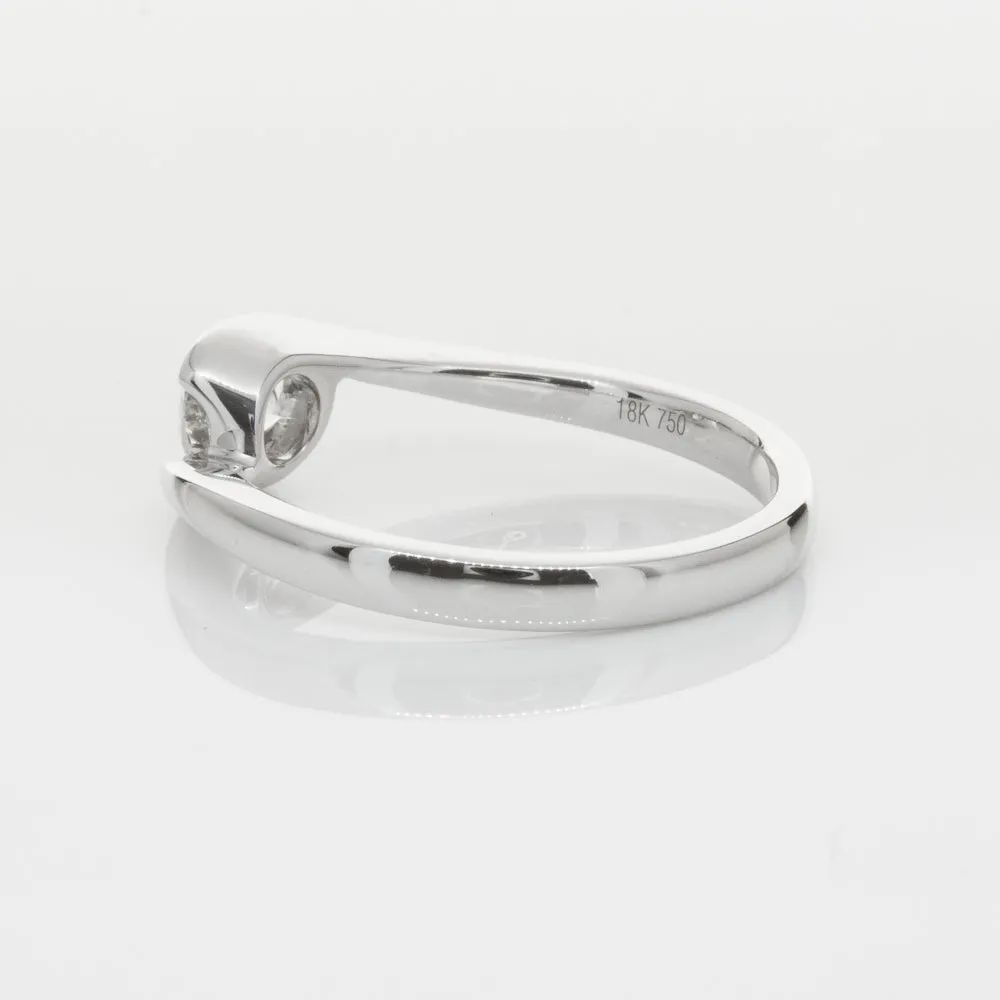 18ct White Gold .51ct Diamond Embrace Ring