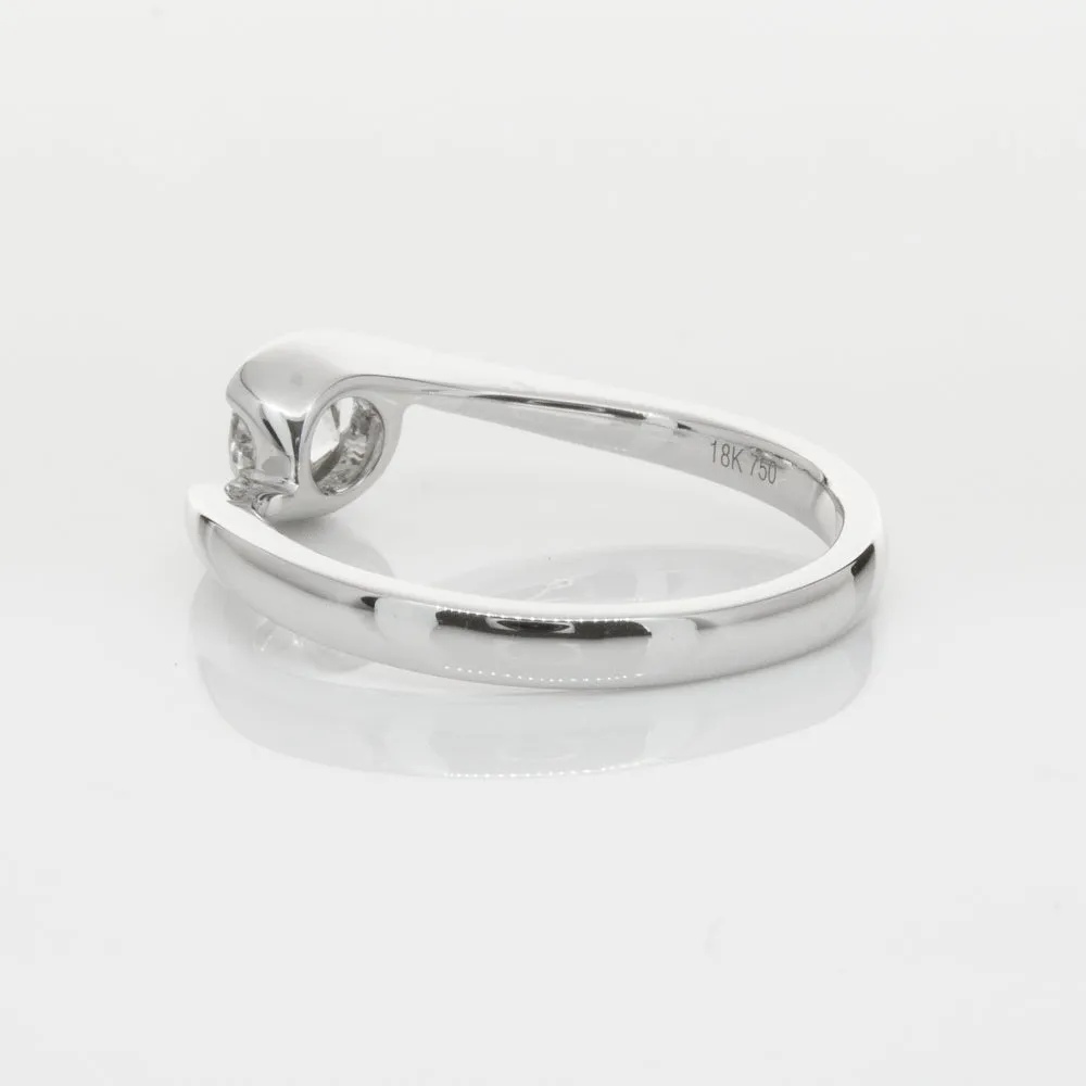 18ct White Gold .51ct Diamond Embrace Ring