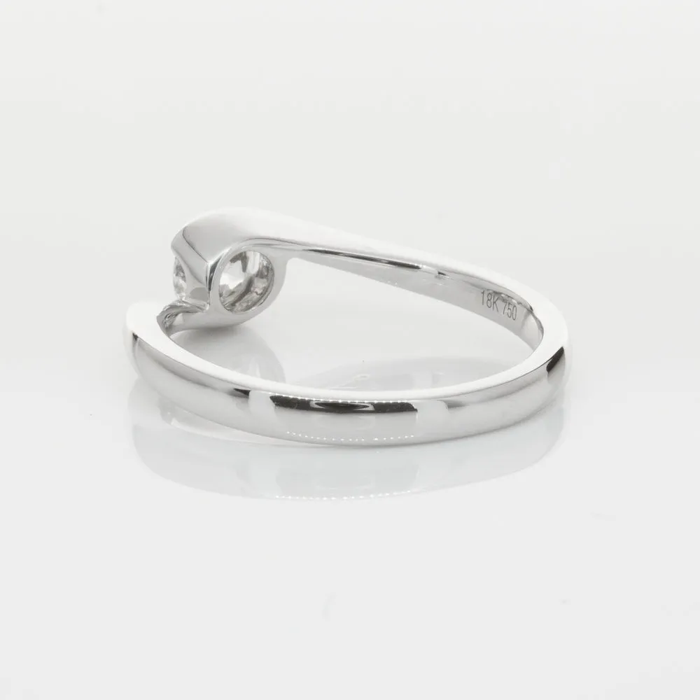 18ct White Gold .51ct Diamond Embrace Ring