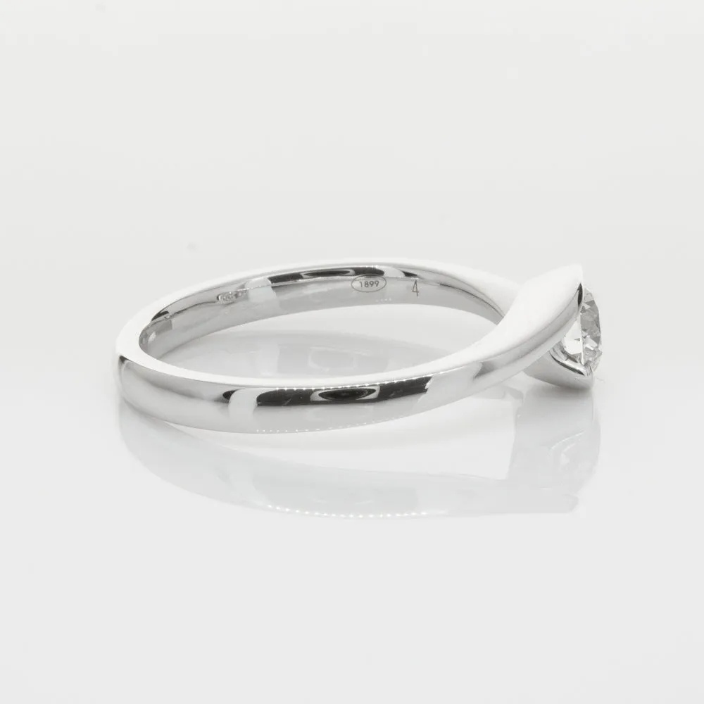 18ct White Gold .51ct Diamond Embrace Ring