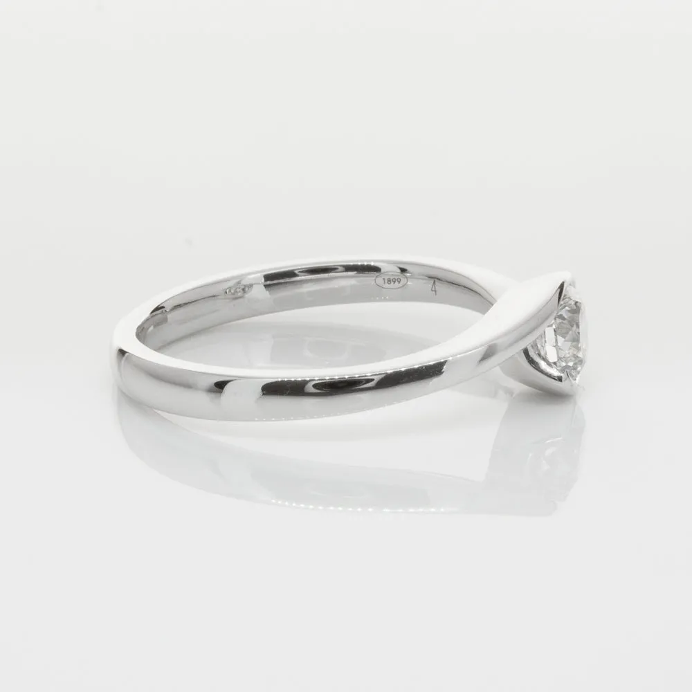 18ct White Gold .51ct Diamond Embrace Ring