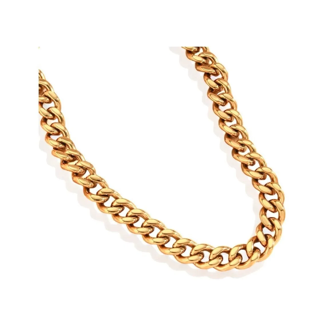 41cm-46cm 11mm Width Chunky Curb Chain Necklace