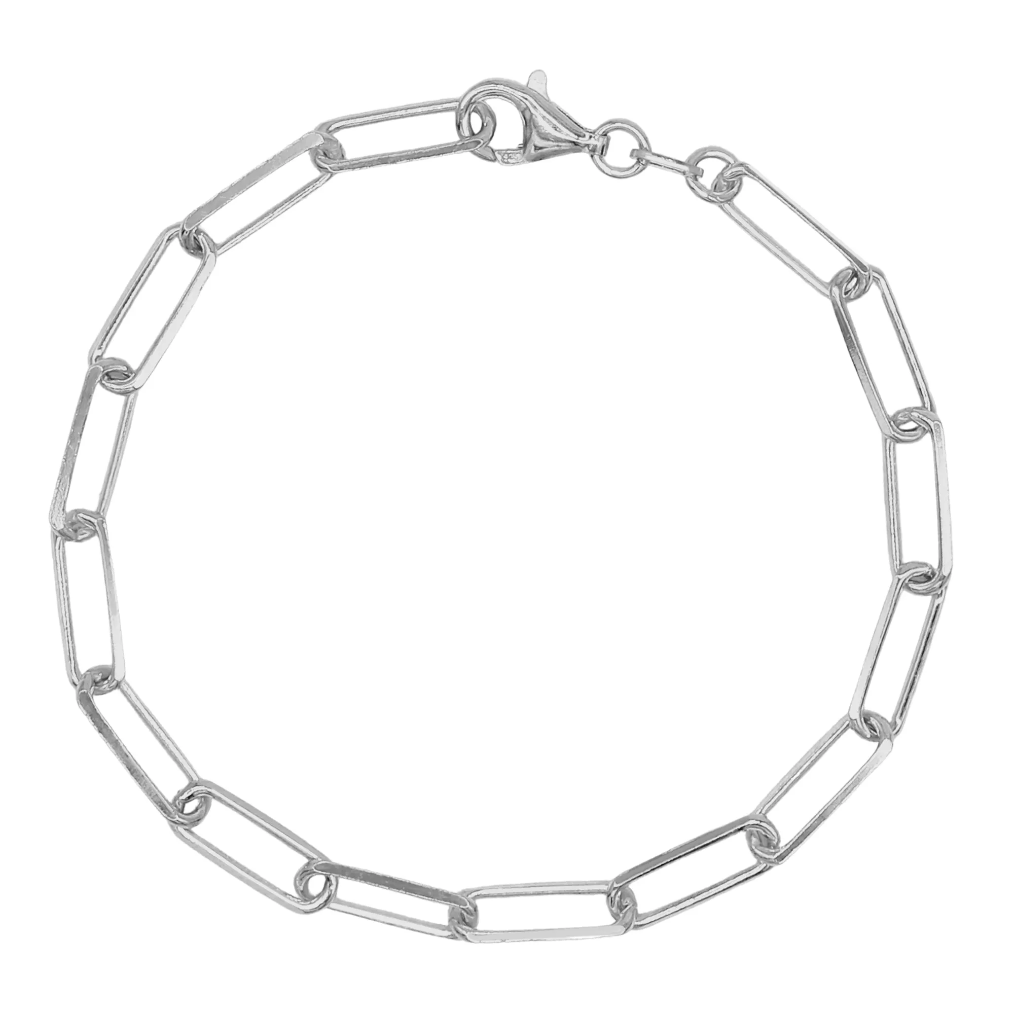 7.5" 5mm Paperclip Bracelet