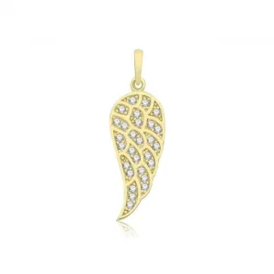 9ct Yellow Gold Angel Wing Pendant PN1314