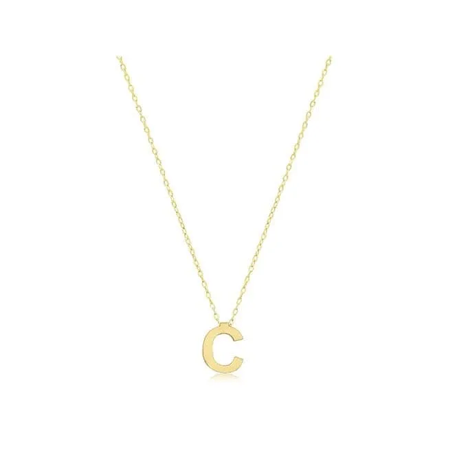 9ct Yellow Gold Initial Necklace NK435/C