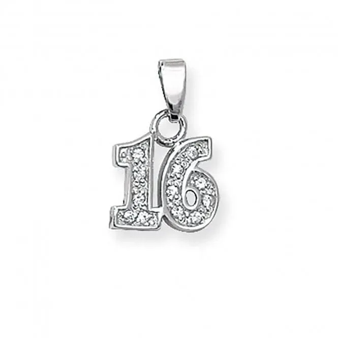 Acotis Silver 16th Birthday Celebration Pendant G6326