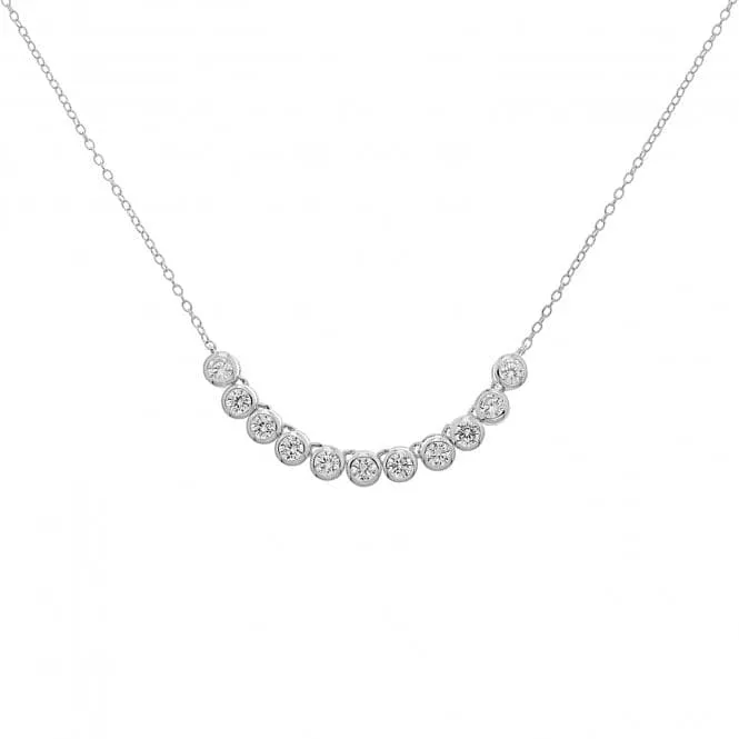 Acotis Silver Necklace Zirconia G3354