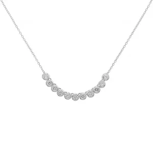 Acotis Silver Necklace Zirconia G3354