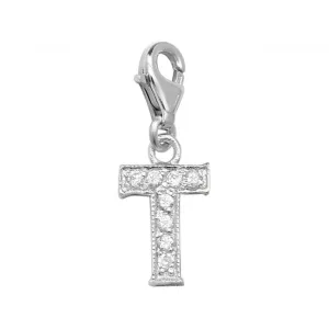 Acotis Silver Pendant Zirconia Initial Set 6282/T