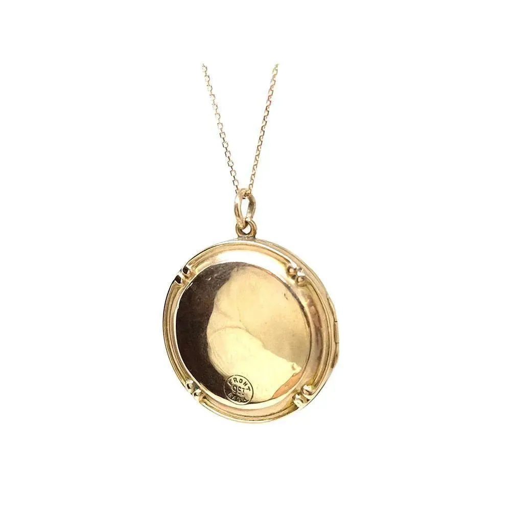 Antique Victorian 9ct Rose Gold Locket Necklace