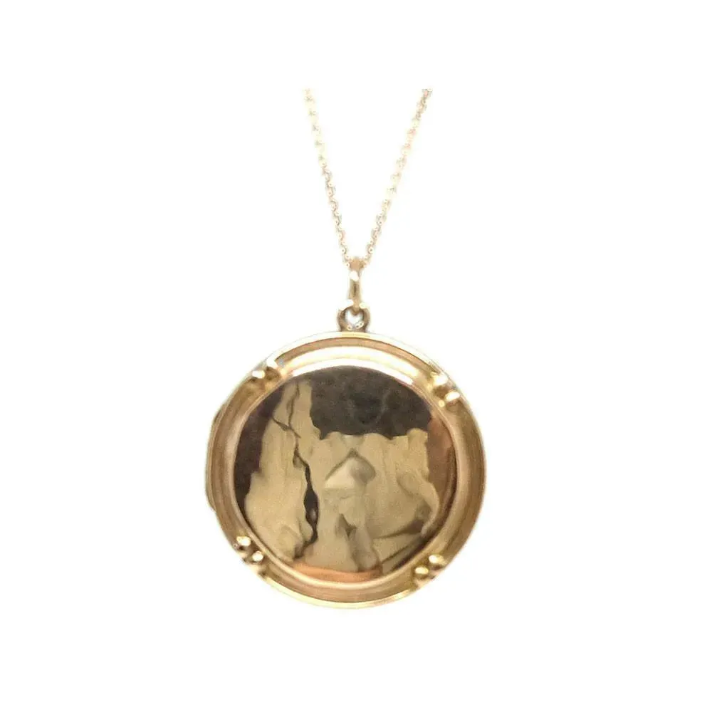 Antique Victorian 9ct Rose Gold Locket Necklace