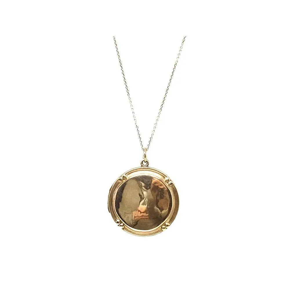 Antique Victorian 9ct Rose Gold Locket Necklace