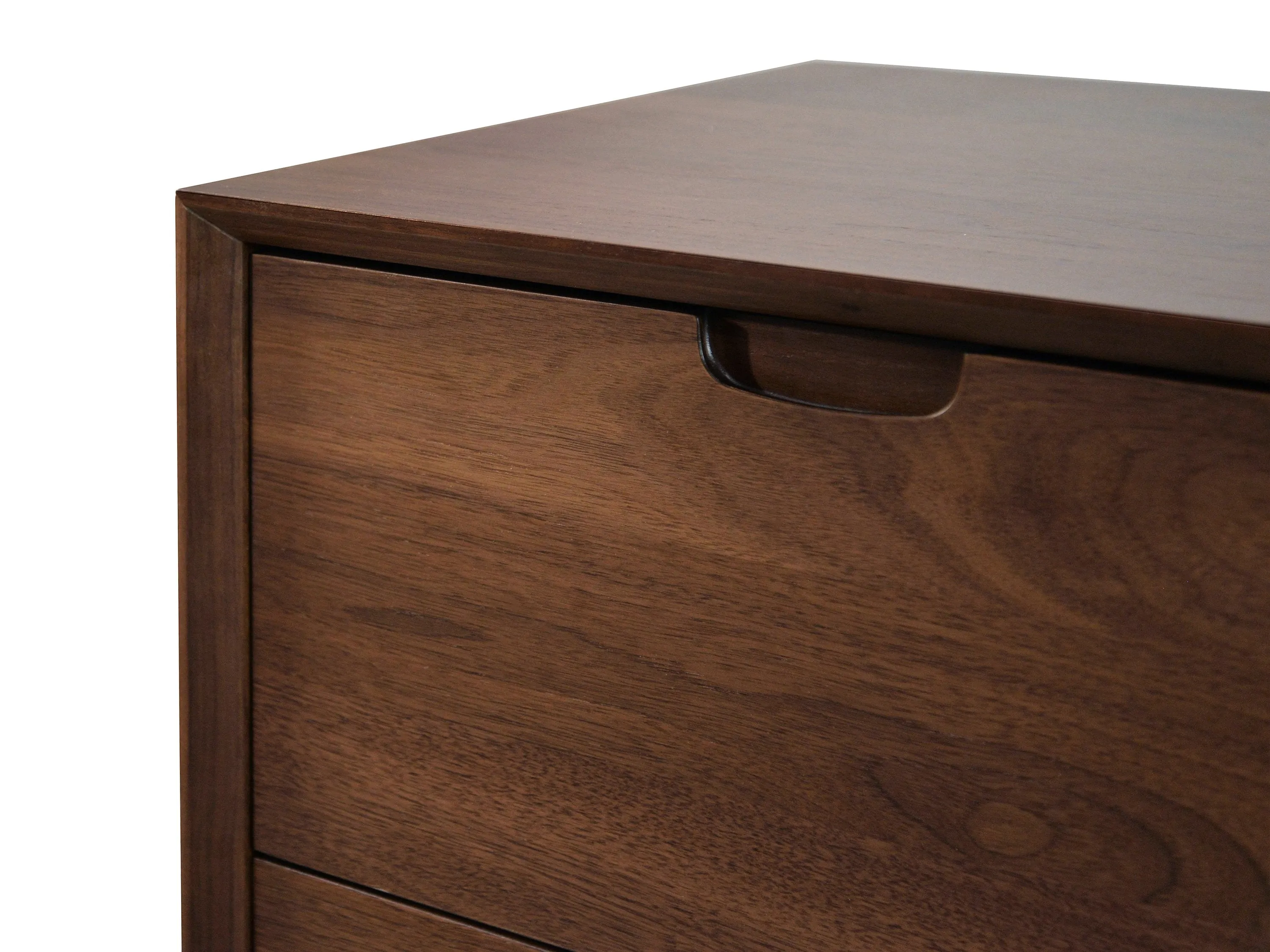 Asta 3 Drawer Chest Scandinavian Design - Walnut