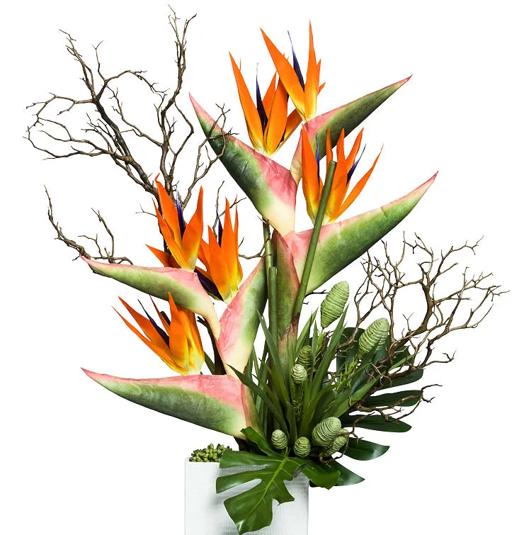 Bird Of Paradise Elegance Large Yacht Silks Arrangement