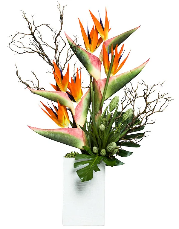 Bird Of Paradise Elegance Large Yacht Silks Arrangement