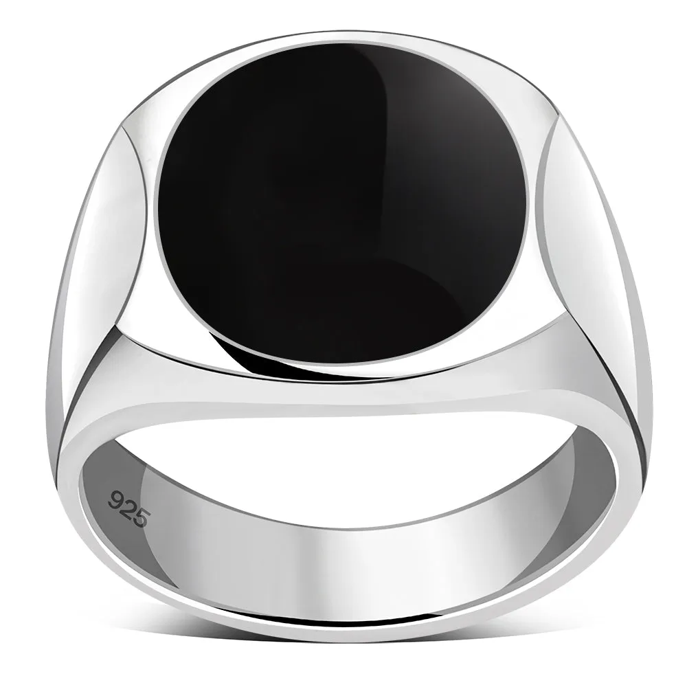 Black Onyx Sterling Silver Ring