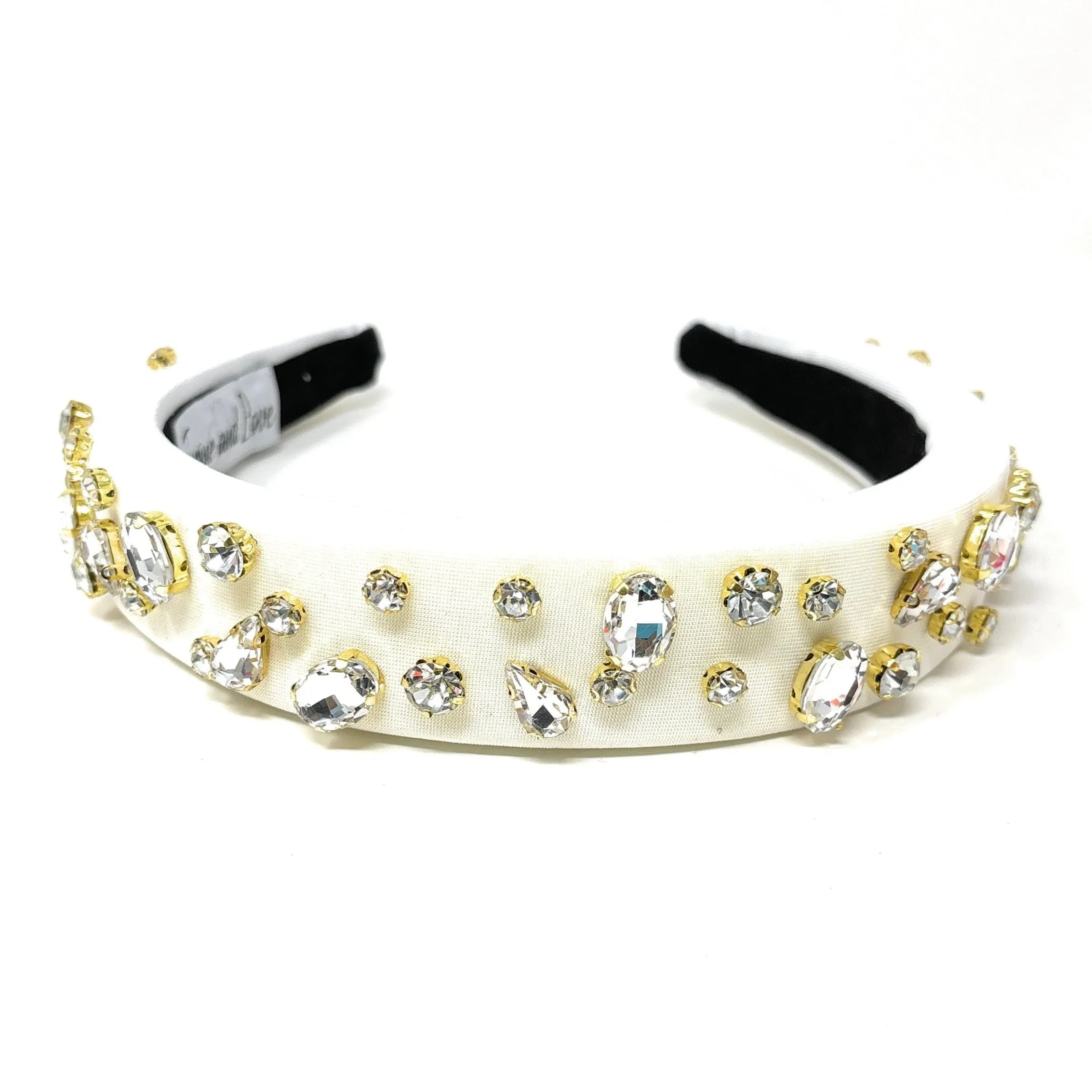 Camelia Off White Padded Baroque Headband